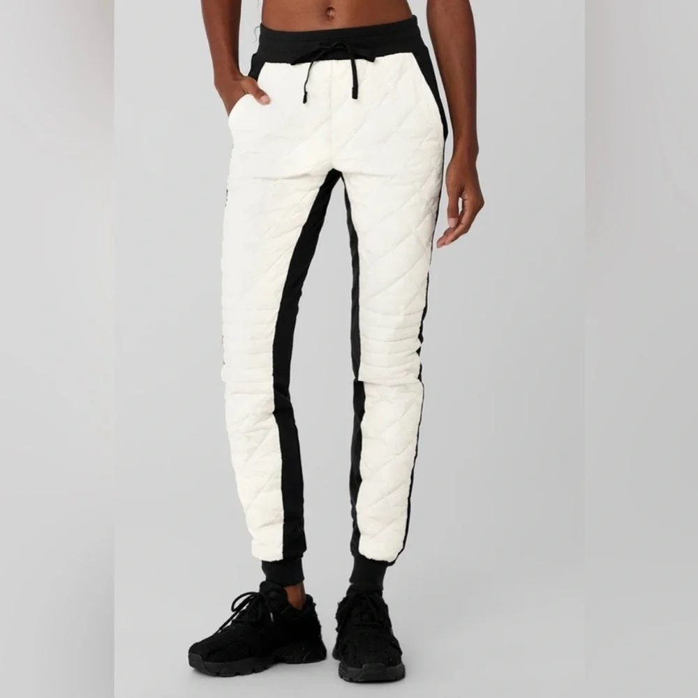 ALO Yoga Moto Quilted Jogger Pants Size XS